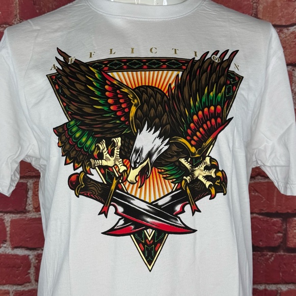Affliction Black Label Men’s Eagle Short Sleeve T-shirt- XLarge - NWT - Picture 3 of 13